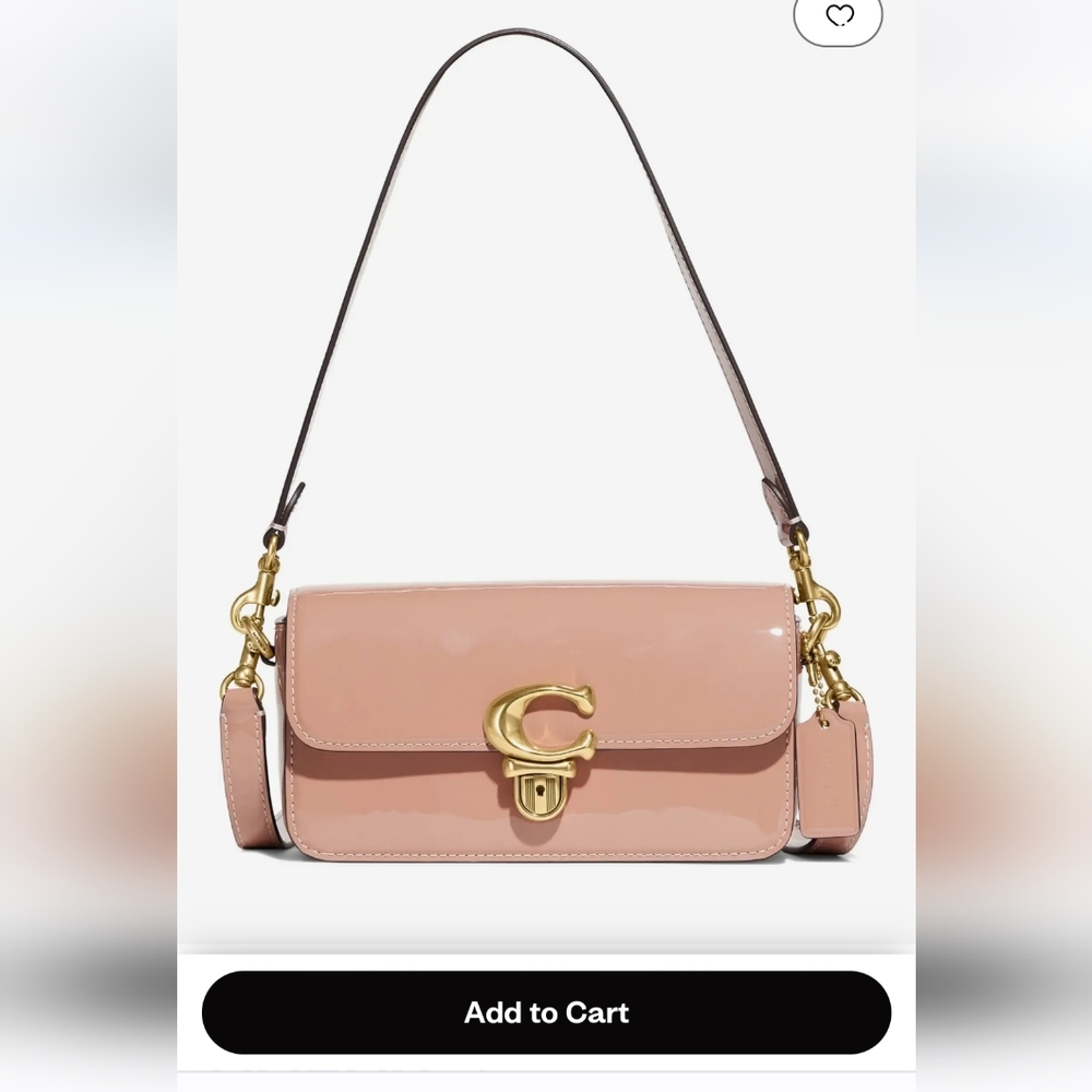 Coach Patent Leather Studio Baguette Bag